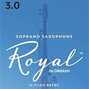 Rico Royal Soprano Saxophone Reeds - Strength 3.0 - 10-pack