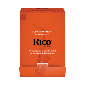 Rico By D'Addario Alto Sax Reeds, Strength 2.0, 50-Pack Individually Sealed