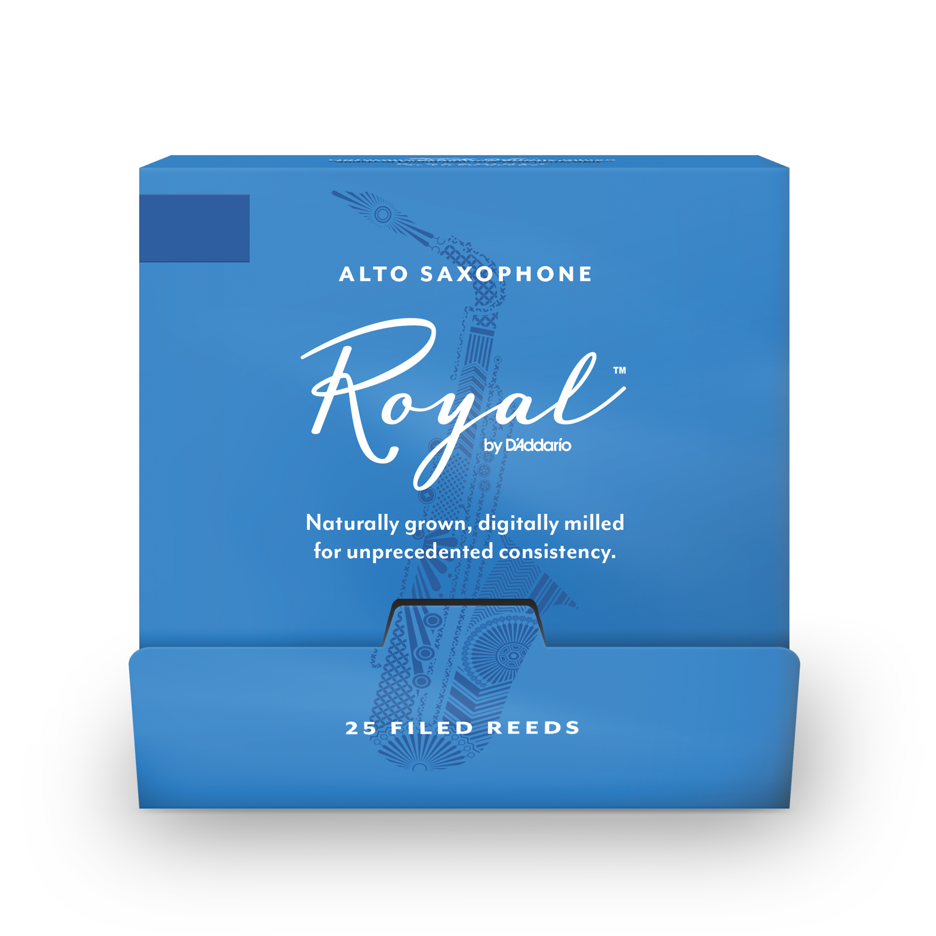 Royal By D'Addario Alto Sax Reeds, Strength 2.0, 25-Pack