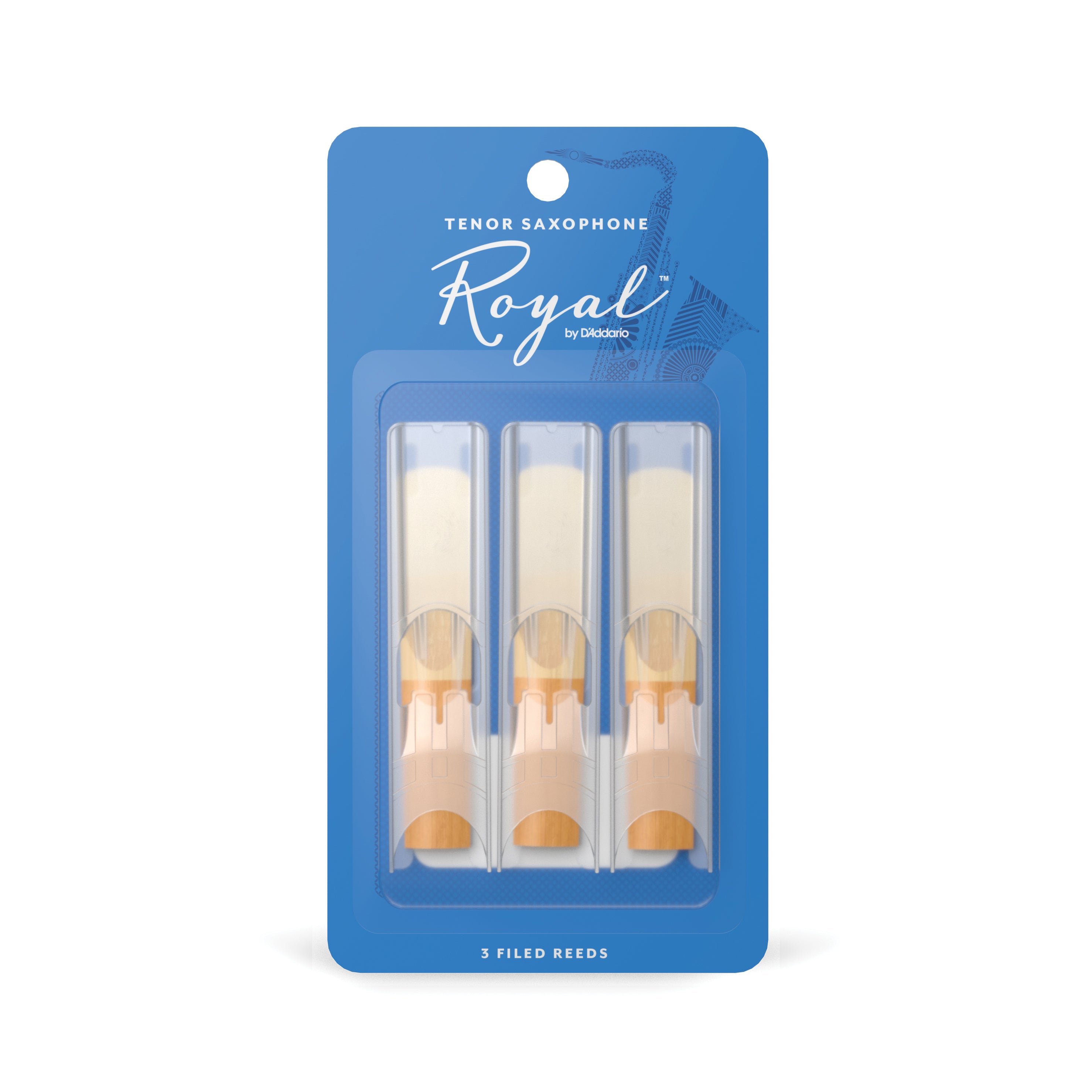 Royal By D'Addario Tenor Sax Reeds, Strength 1.5, 3-Reeds