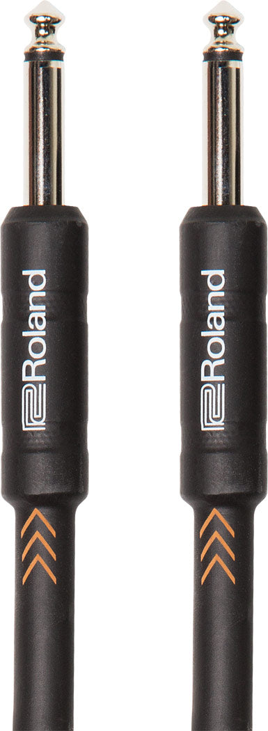 Roland RIC-B15 Black Series Instrument Cable-Straight To Straight With 1/4-Inch Connectors - 15FT