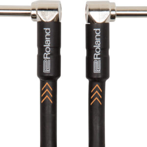 Roland RIC-B3AA Black Series Instrument Cable-Right-Angle To Right-Angle With 1/4-Inch Connectors - 3FT