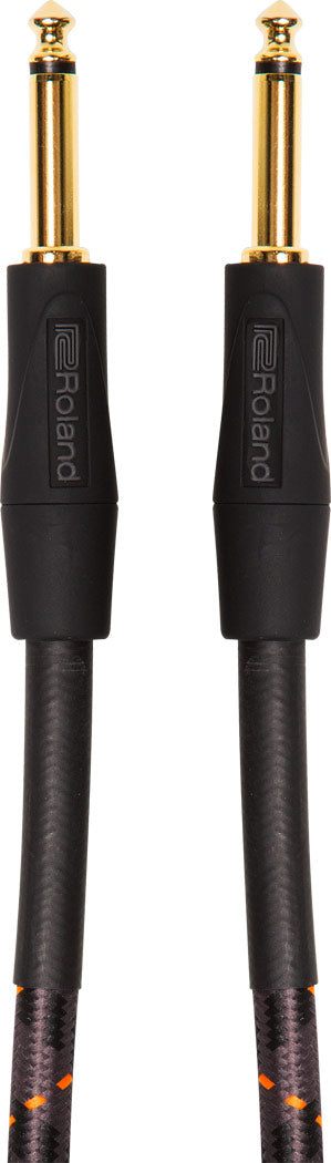 Roland RIC-G15 Gold Series Instrument Cable-Straight To Straight With 1/4-Inch Connectors - 15FT