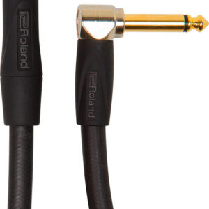 Roland RIC-G20A Gold Series Instrument Cable-Straight To Right-Angle With 1/4-Inch Connectors - 20FT