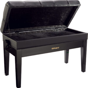 RPB-D500BK-Duet Piano Bench with Storage Compartment-Black