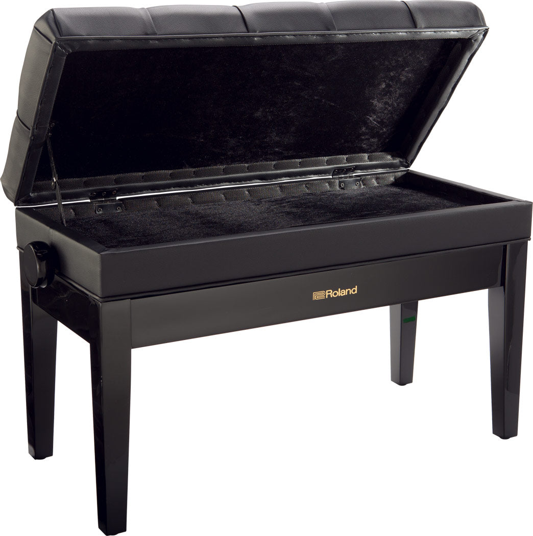 RPB-D500BK-Duet Piano Bench with Storage Compartment-Black