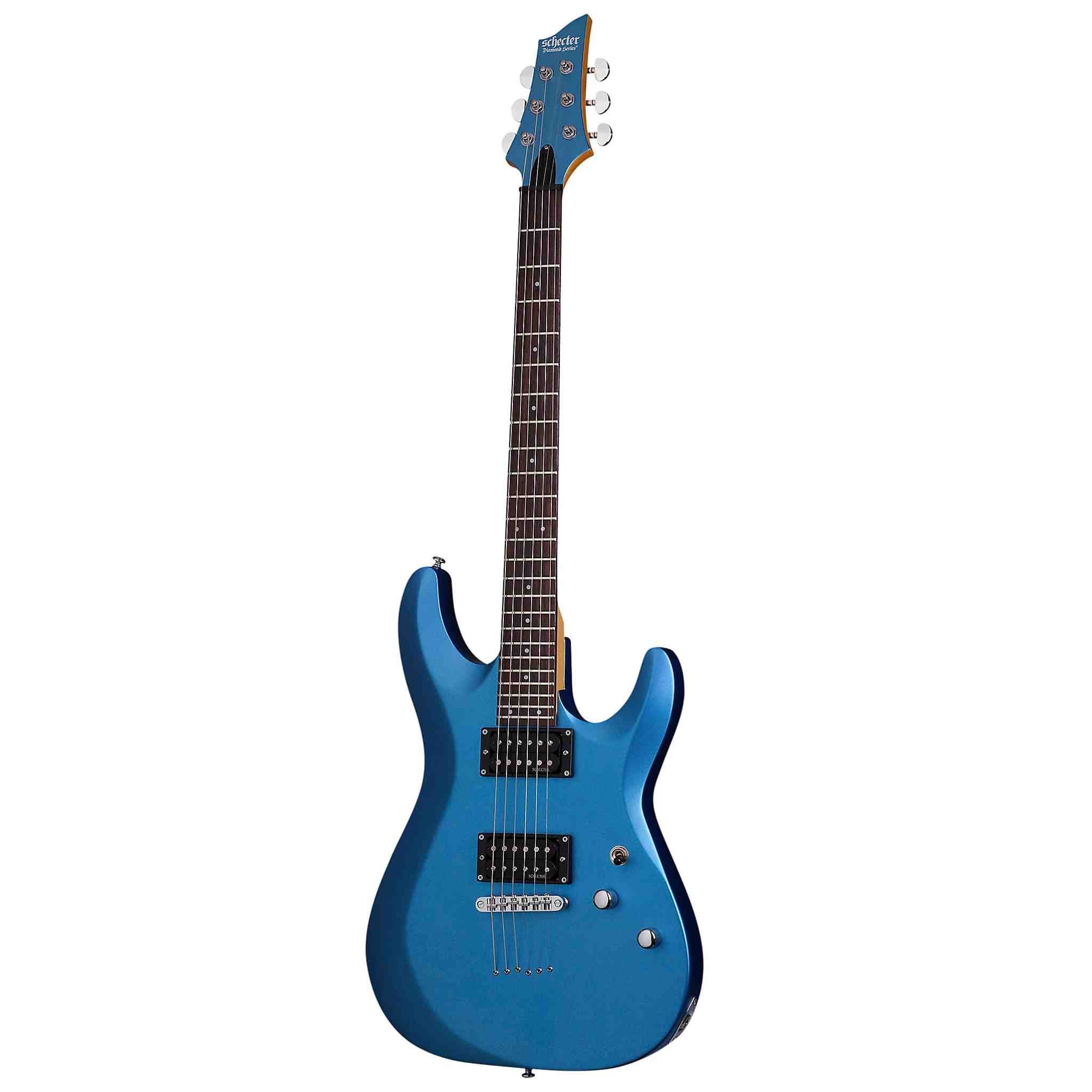 Schecter C-6 Deluxe Electric Guitar - Metallic Light Blue