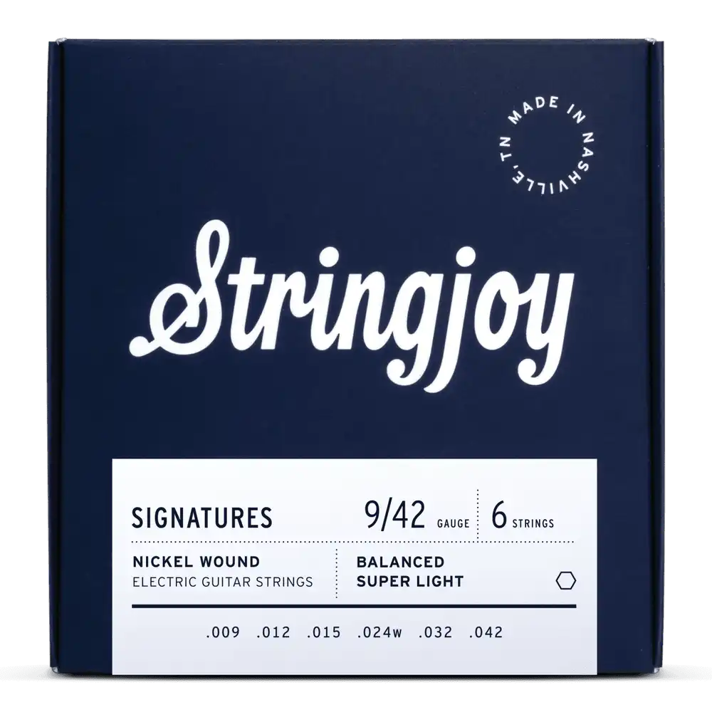 Stringjoy Nickel Wound Electric Guitar Strings-9-42 Super Light