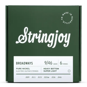 Stringjoy Broadway Pure Nickel Electric Guitar Strings-9-46 Super Light