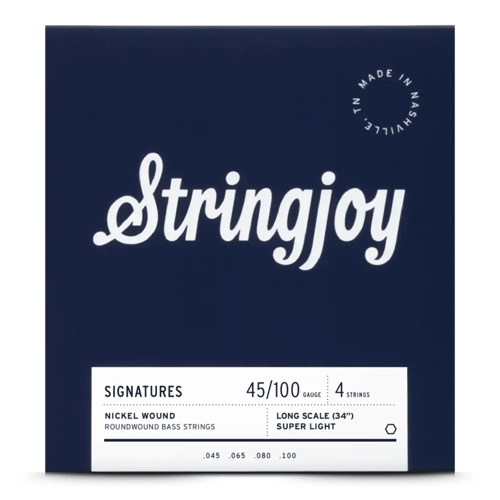 Stringjoy Nickel Wound Bass Strings-45-100 Super Light