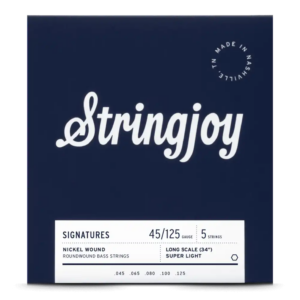 Stringjoy Nickel Wound 5-String Bass Strings-45-125 Super Light