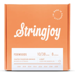 SJ-FW1038 Stringjoy Foxwoods Coated Phosphor Bronze Mandolin Strings-10-38 Light
