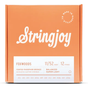 Stringjoy Foxwoods Coated Phosphor Bronze 12-String Acoustic Guitar Strings- 11-52 Super Light