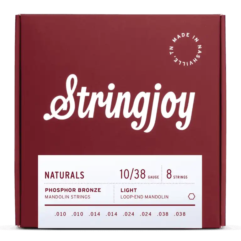 SJ-NB1038 Stringjoy Naturals Phosphor Bronze Manodlin Strings-10-38 Light