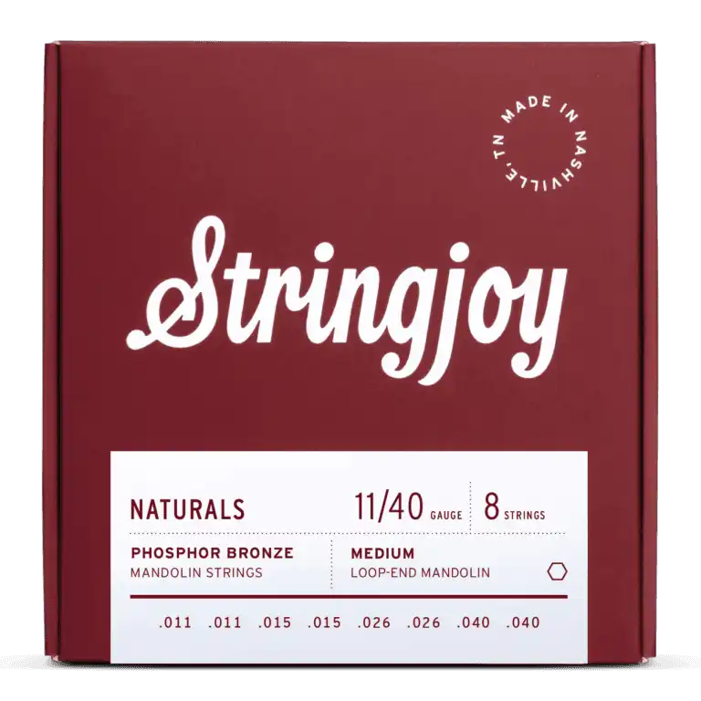 SJ-NB1140 Stringjoy Naturals Phosphor Bronze Mandolin Strings-11-40 Medium
