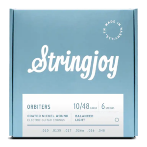 Stringjoy Orbiter Coated Nickel Wound Electric Guitar Strings-10-48 Light