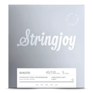 Stringjoy Rangers Stainless Steel 5-String Bass Strings-45-130 Light