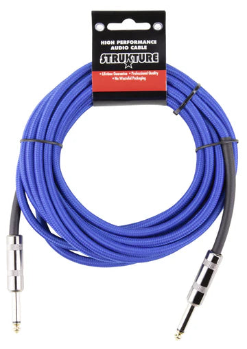 Strukture Blue Woven Instrument Cable - 18.5FT