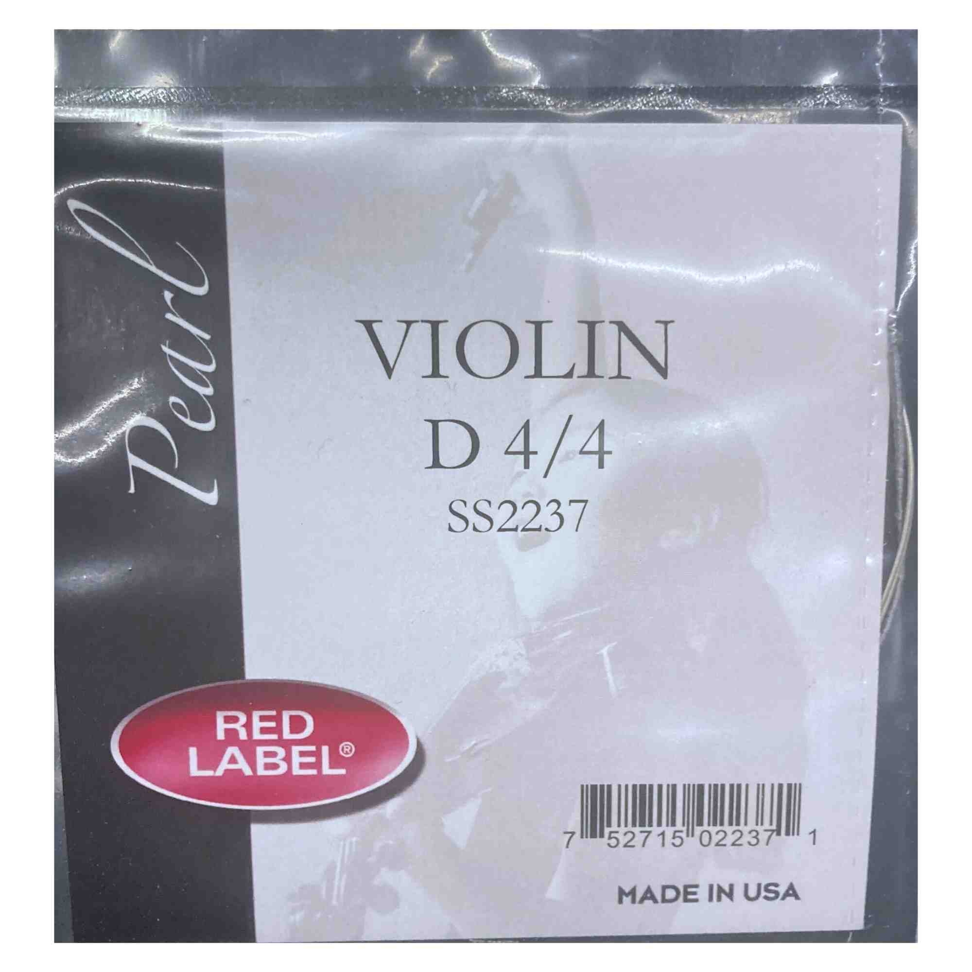 Super Sensitive Red Label Violin D String 4/4 Size