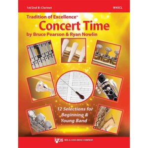 Tradition of Excellence: Concert Time - 12 Selections for Beginning & Young Band - 1st/2nd Bâ­ Clarinet