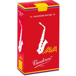 Vandoren Java Red Alto Saxophone Reeds, Strength 2.5, 10-Reeds