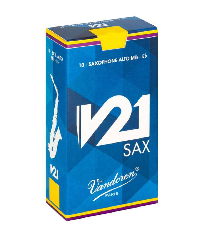 Vandoren V21 Alto Saxophone Reeds, Strength 3.0, 10-Reeds