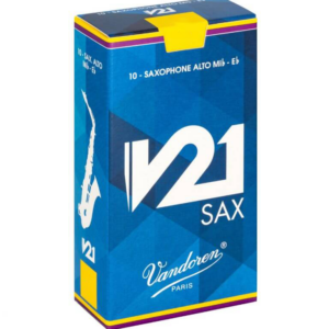 Vandoren V21 Alto Saxophone Reeds, Strength 4.0, 10-Reeds