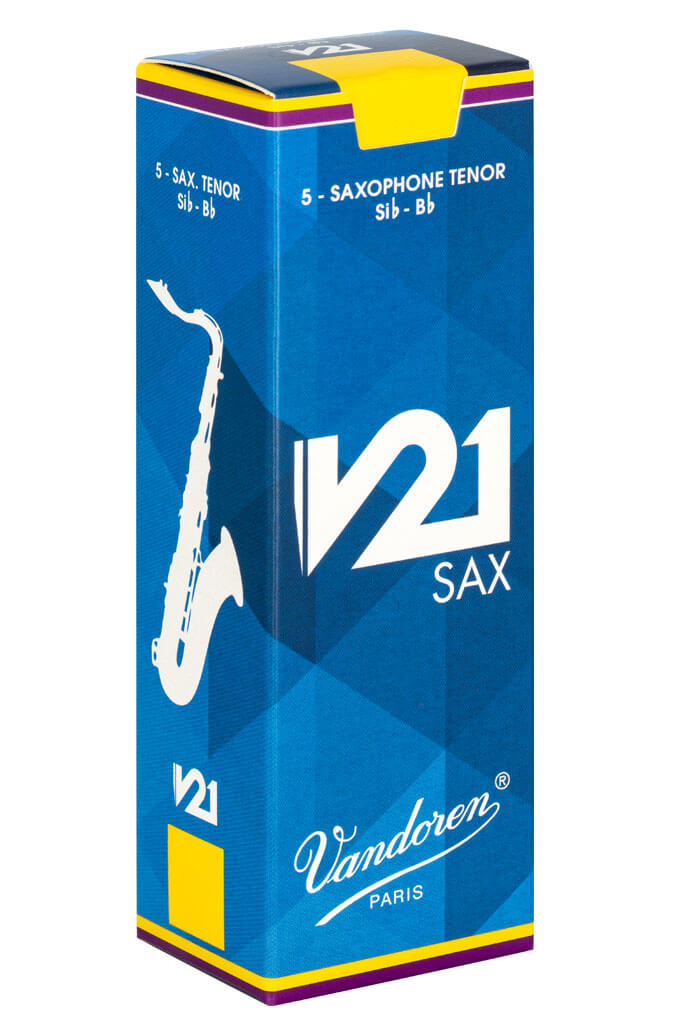 Vandoren V21 Tenor Sax Reeds, Strength 4.0, 5-Reeds